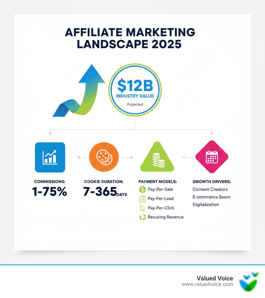 Affiliate Marketing Landscape 2025 Infographic