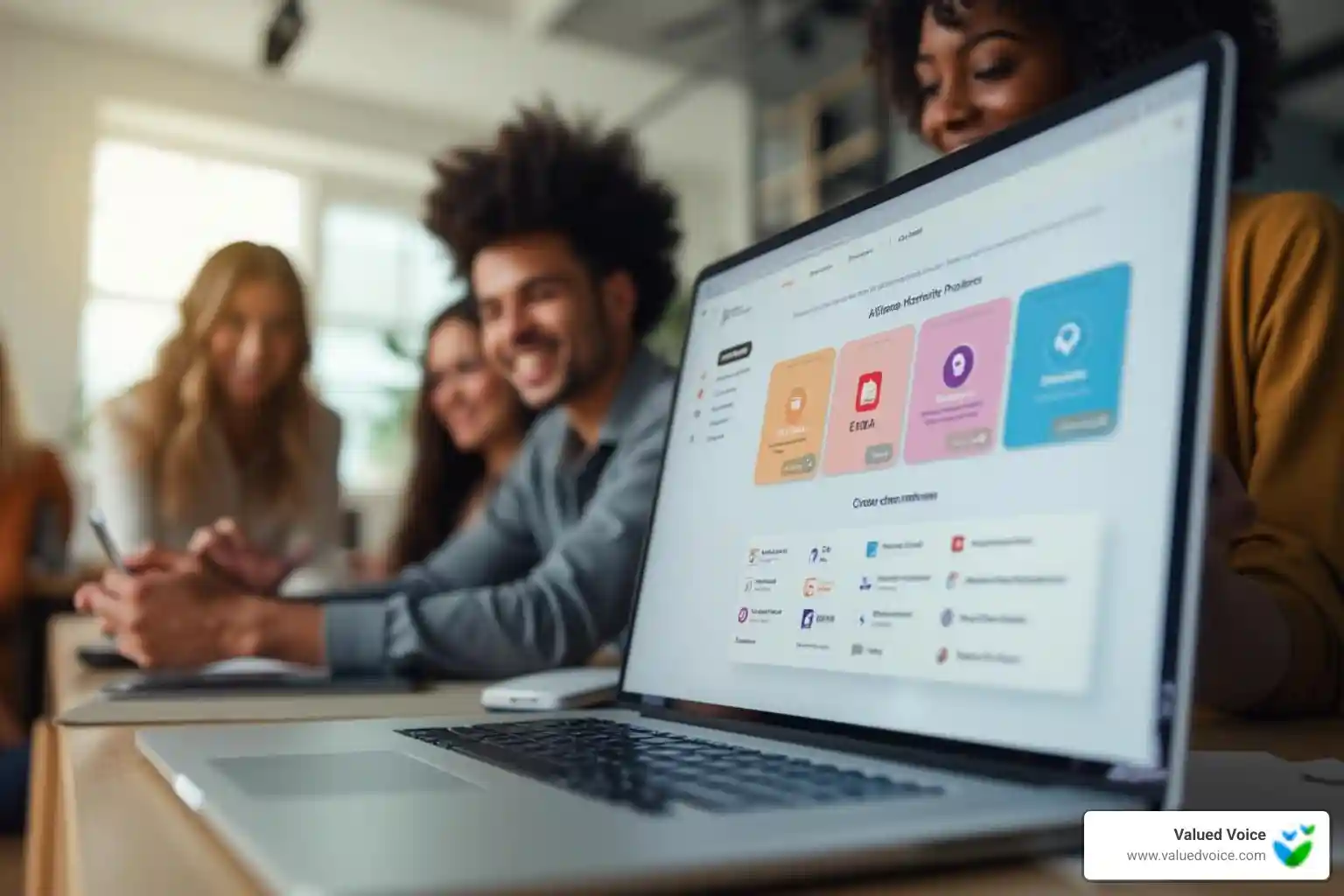 dashboard interface showing different platform types and their key features - influencer marketing platform for creators